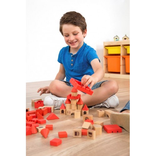 Miniland | Wooden Stacking Castle Block Set