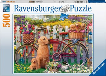 Ravensburger | 500pc | 150366 Cute Dogs in the Garden