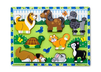 Melissa & Doug | Puzzles | Chunky Puzzle - Pets