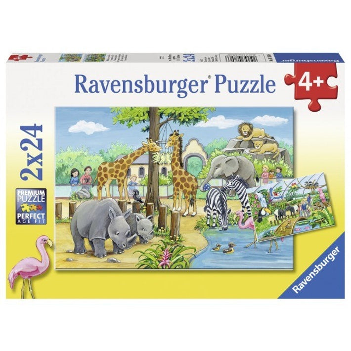 Ravensburger | 2x24pc | 078066 Welcome to the zoo