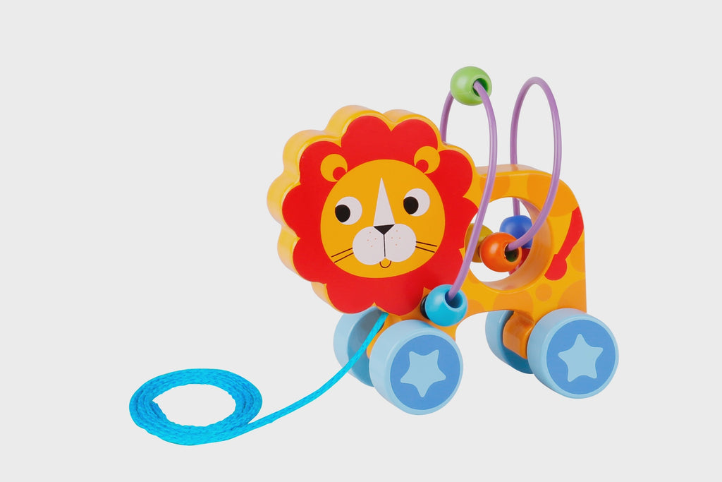Tooky Toys | Beads Pull Along - Lion