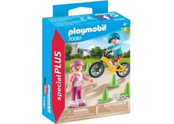 Playmobil | specialPLUS | 70061 Children with Skates and Bike