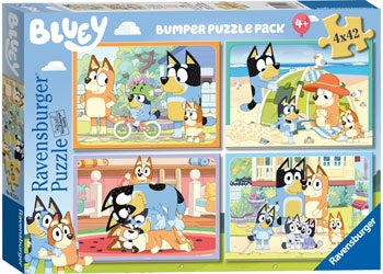 Ravensburger | 4 x 42 pc | 052226 Bluey Bumper Puzzle Pack