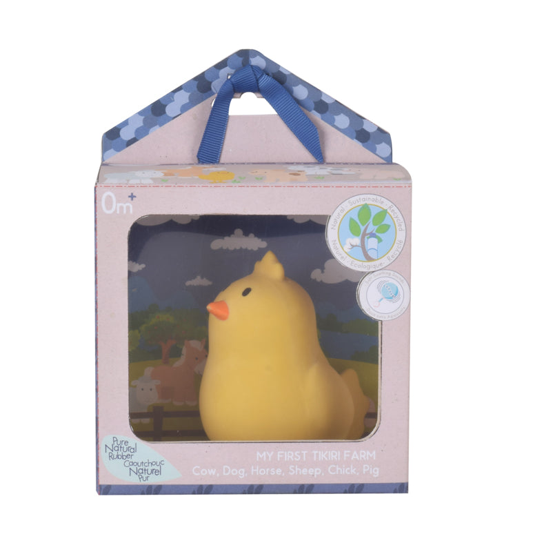 Tikiri Natural Rubber Teether | Farm | Sheep