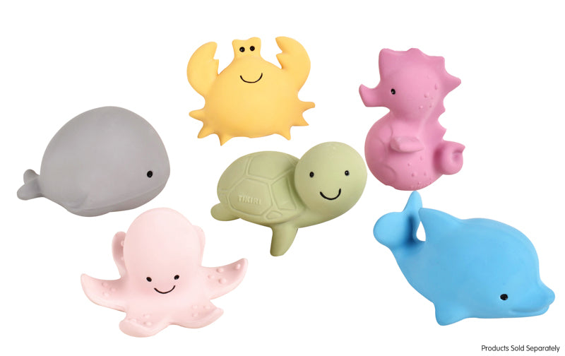 Tikiri Natural Rubber Teether | Ocean | Dolphin