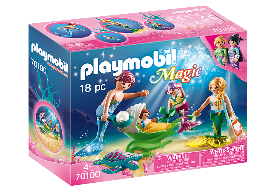 Playmobil | Magic | 70100 Family with shell stroller