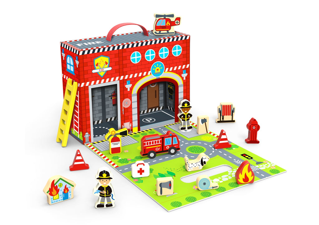 Tooky Toy | Fire Station Box