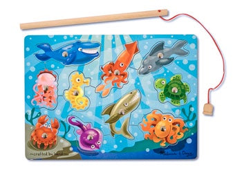 Melissa & Doug | Magnetic Wooden Fishing Puzzle