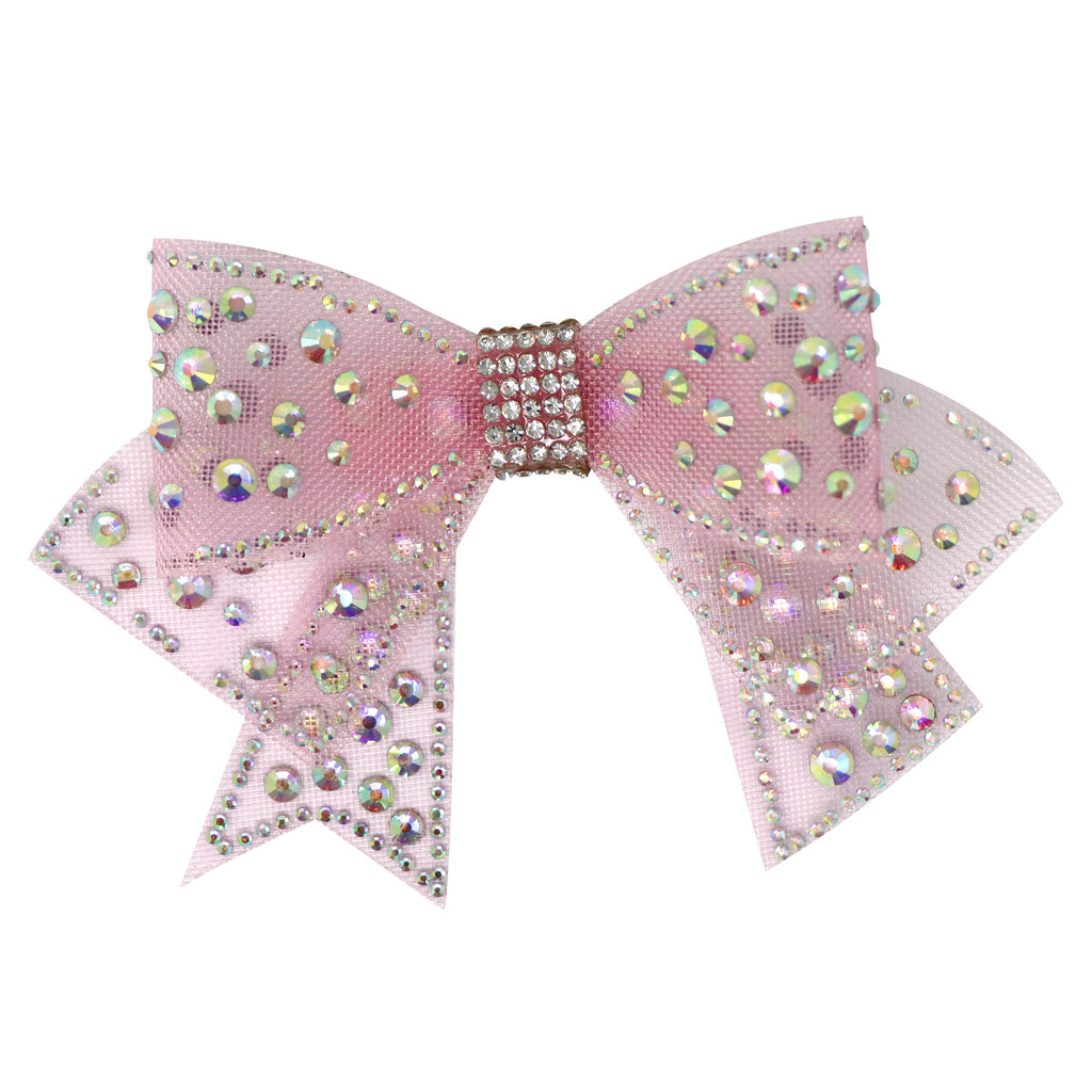 Pink Poppy | Pink Rhinestone Bow Hair Clip