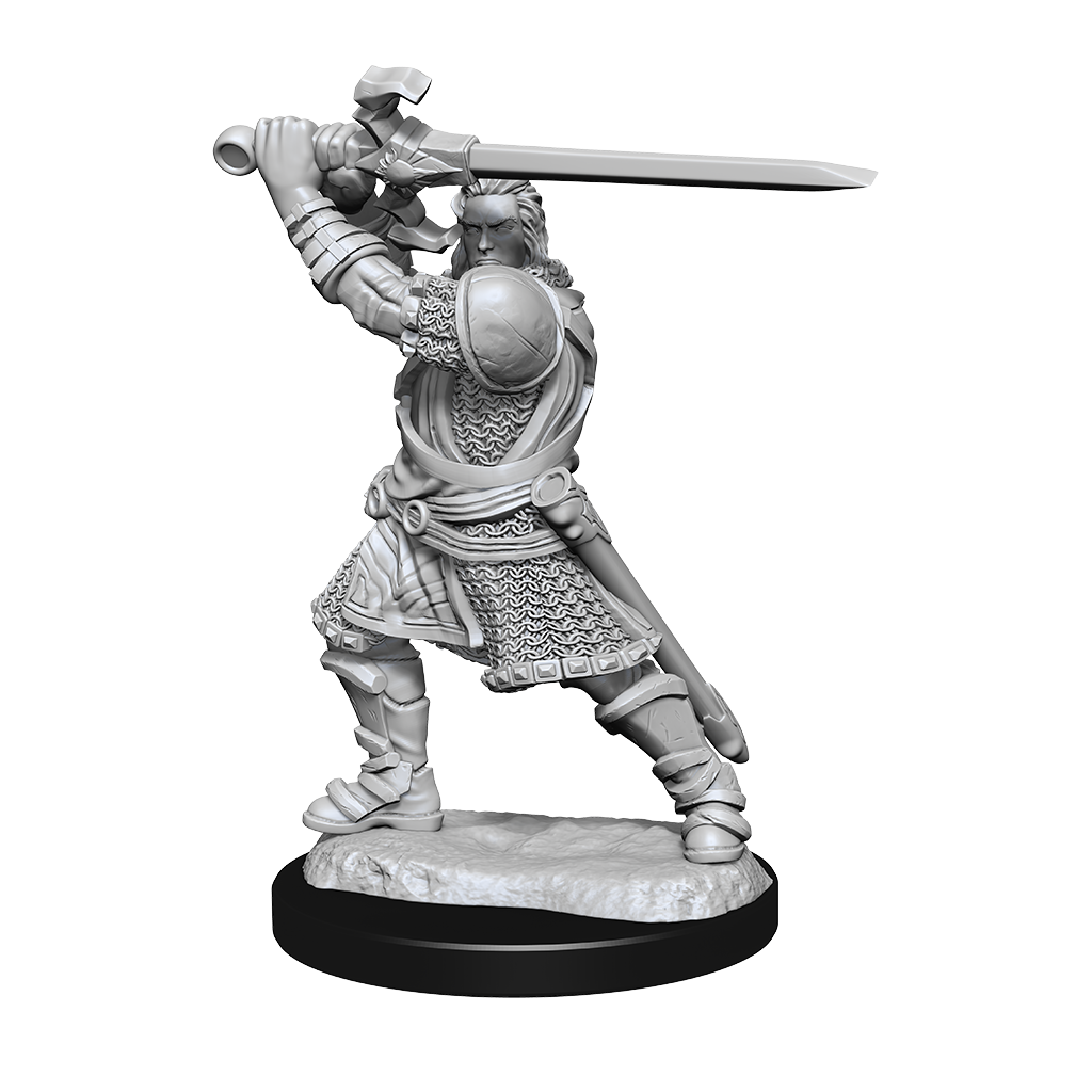 Dungeons & Dragons  Human Paladin Miniature (Unpainted) – Kids