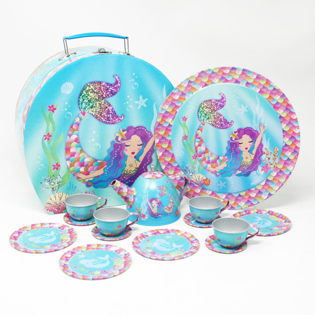 Pink Poppy | Mermaid Tea Set