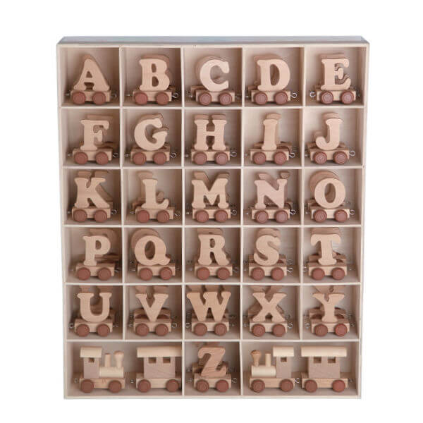 Personalised Wooden Name Train – Kids Play Toys
