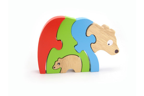 Wooden Stacking Jigsaw | Bear and Baby