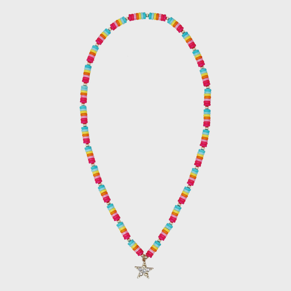 Pink Poppy | Rainbow Star Necklace