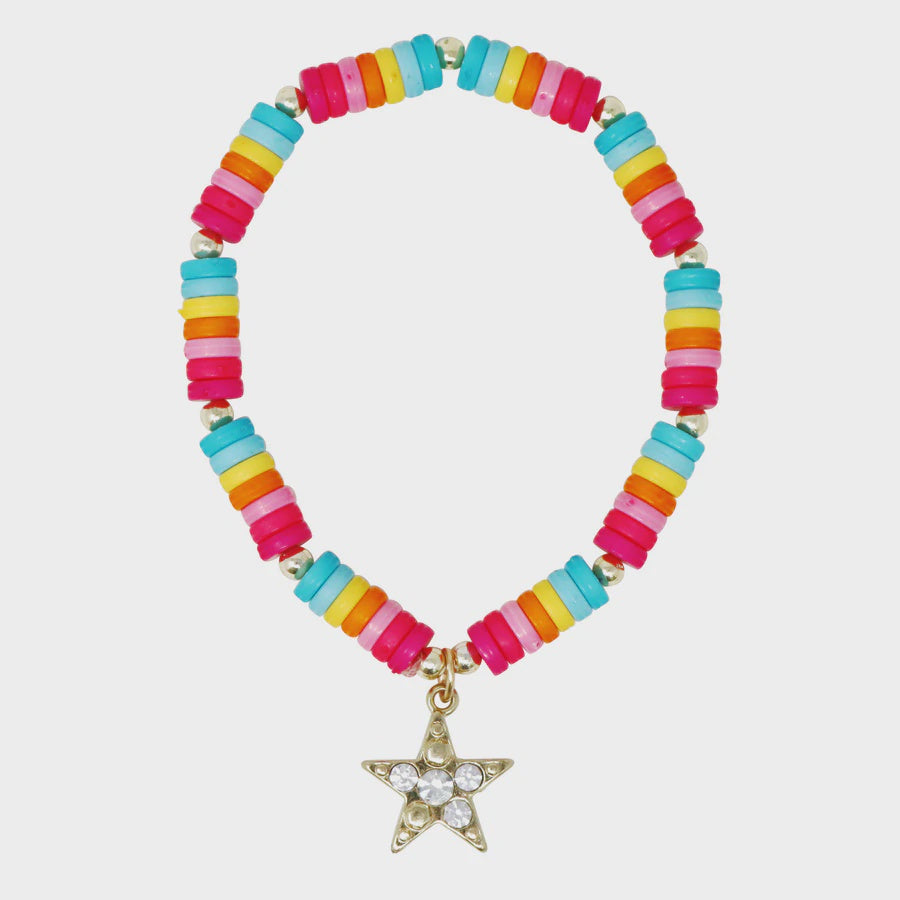 Pink Poppy | Rainbow Star Bracelet