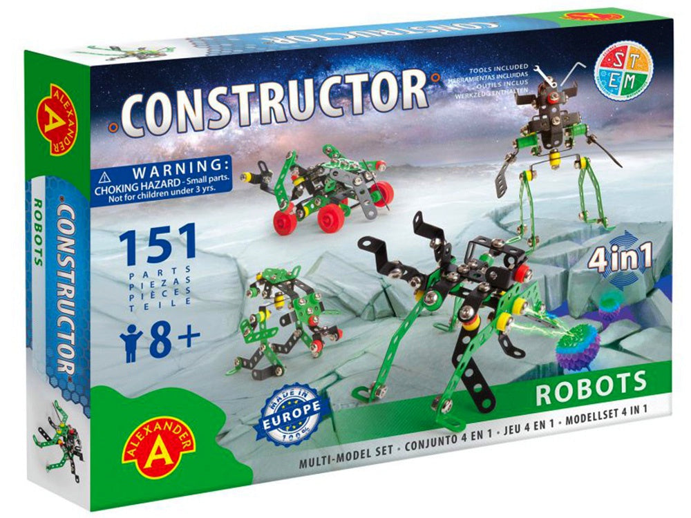 Alexander Toys | Constructor Robots 4-in-1 151 pc