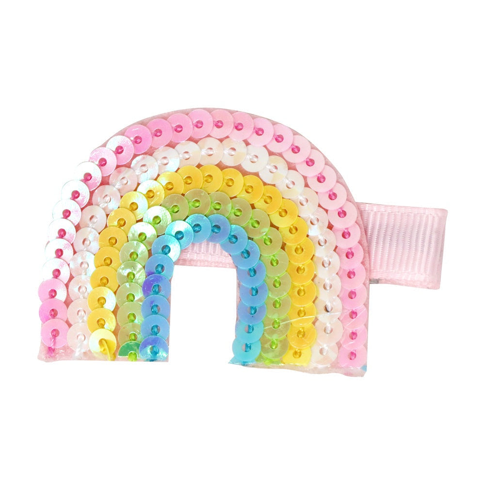 Pink Poppy | Sequin Rainbow Hairclips