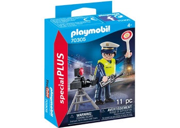 Playmobil | specialPLUS | 70305 Police Officer w/Speed Trap