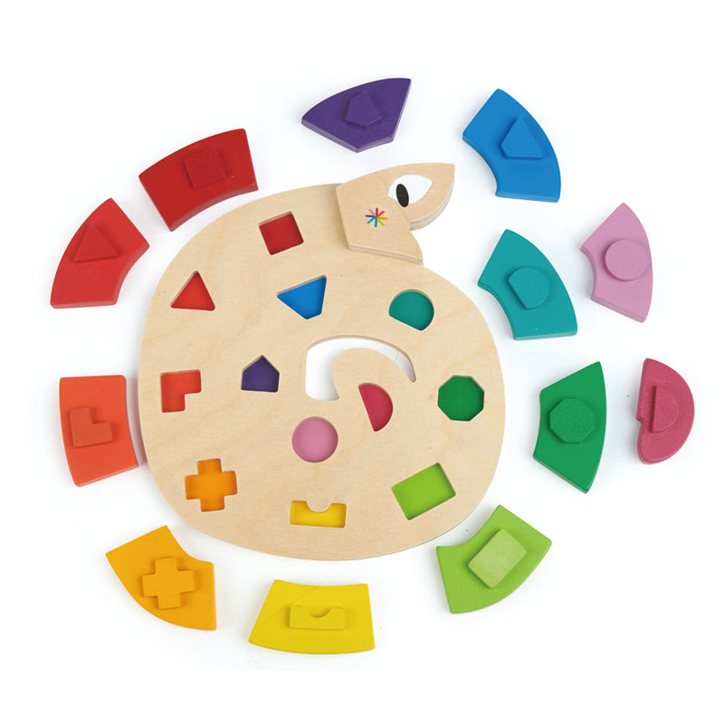 Tender Leaf Toys | Colour Me Happy Worm Puzzle
