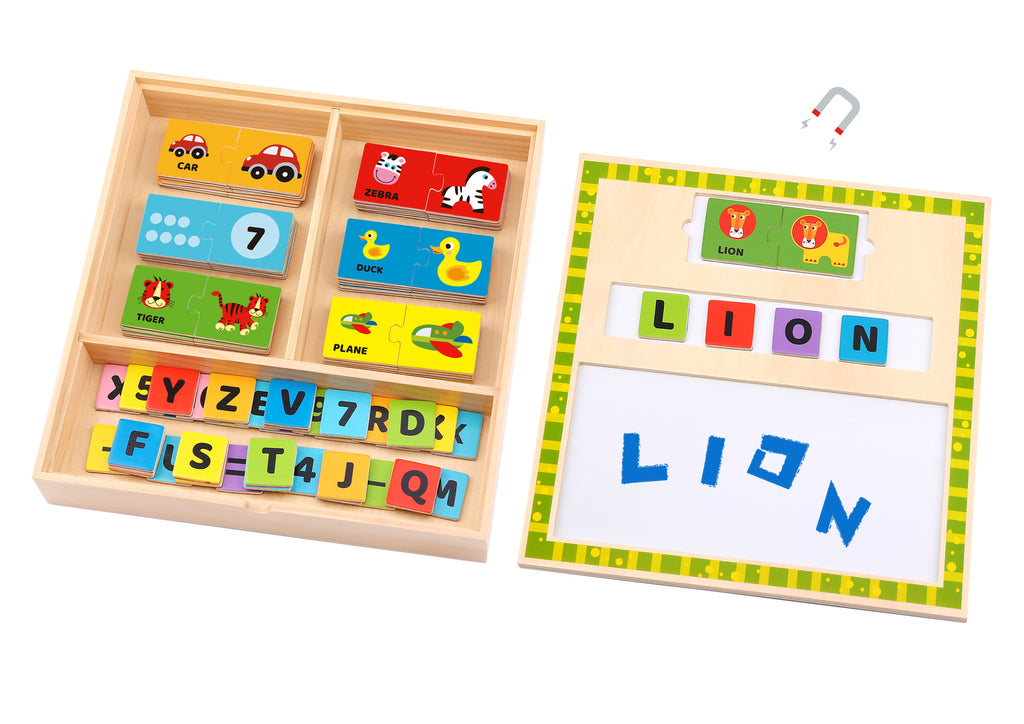 Wooden Learning Puzzle Box