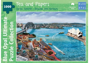 Blue Opal | 1000 pc | Sarina Tomchin | Tea & Papers