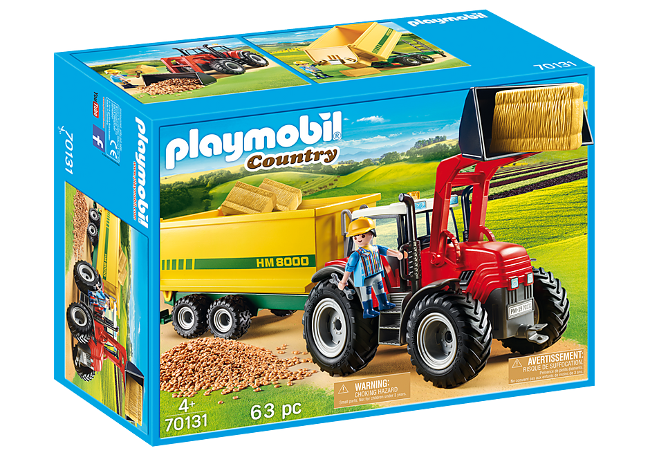 Playmobil Country 70131 Tractor with feed trailer – Kids Play Toys