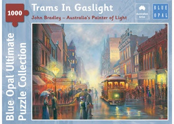 Blue Opal | 1000 pc | John Bradley | Trams In Gaslight