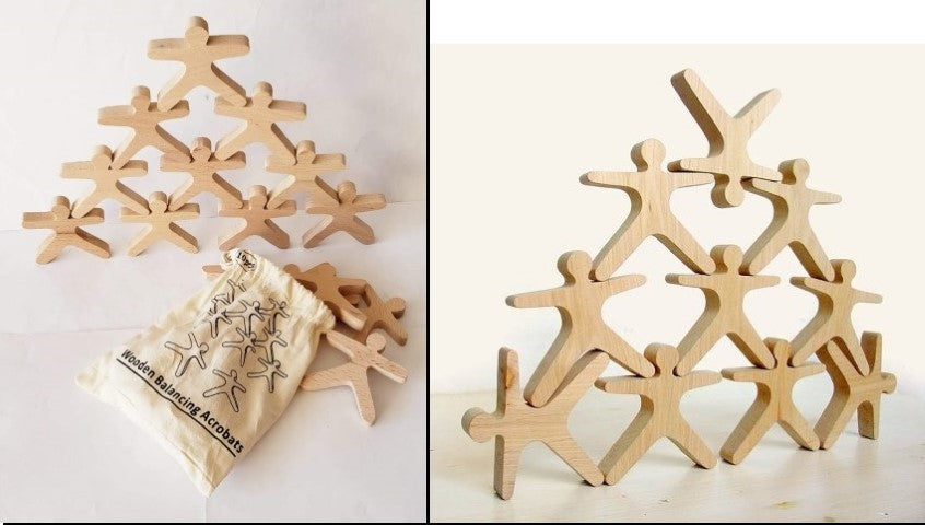 Fun Factory | Mini Wooden Stacking and Balancing Acrobat