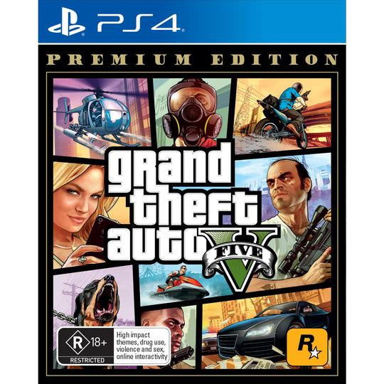 Playstation PS4 Games Grand Theft Auto V Premium Edition Kids Play Toys