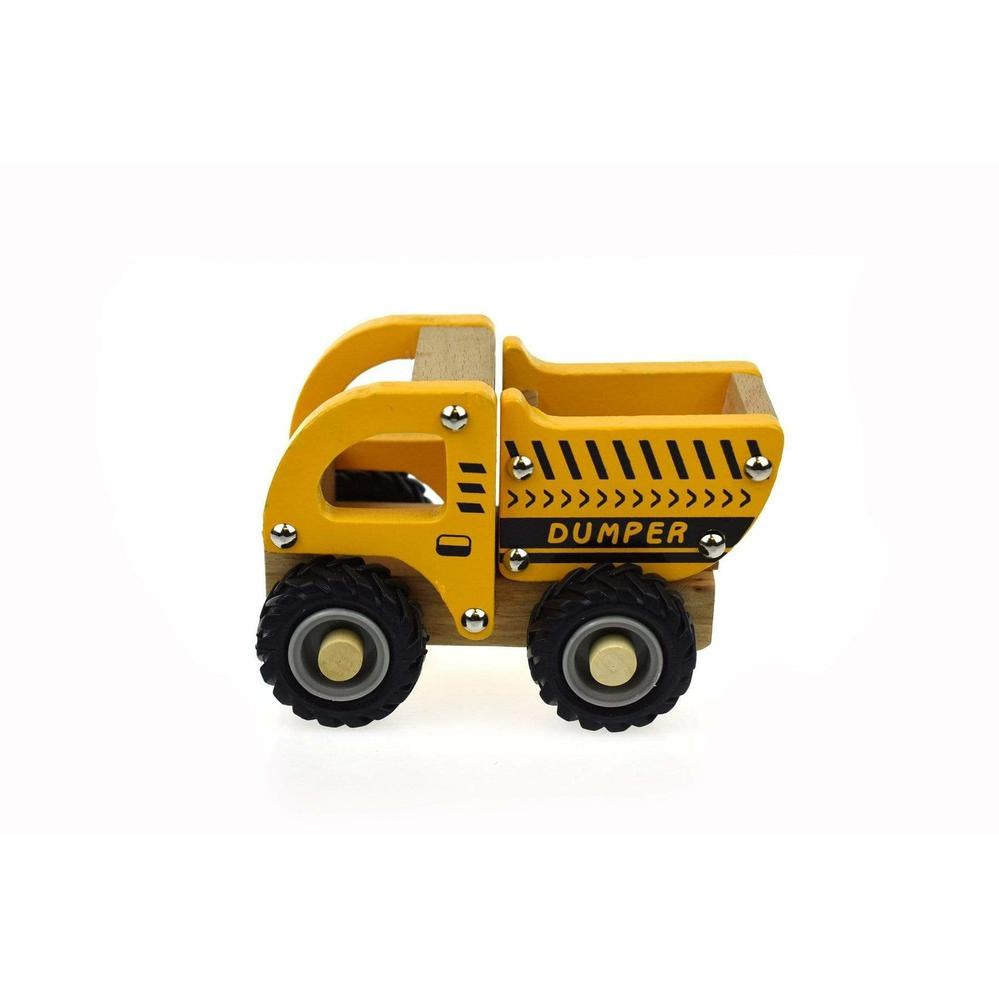 Boxed Vehicle | Yellow Wooden Dump Truck