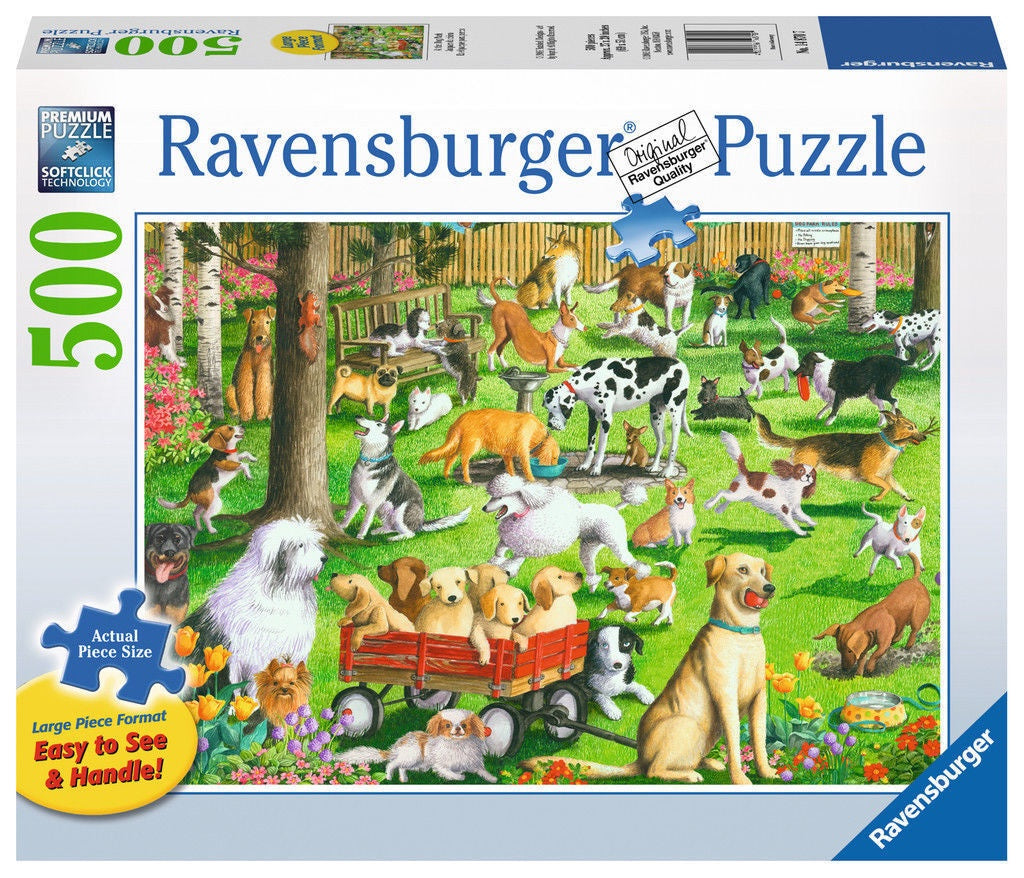 Ravensburger | 500pc | Large Format | 148707 At the dog park