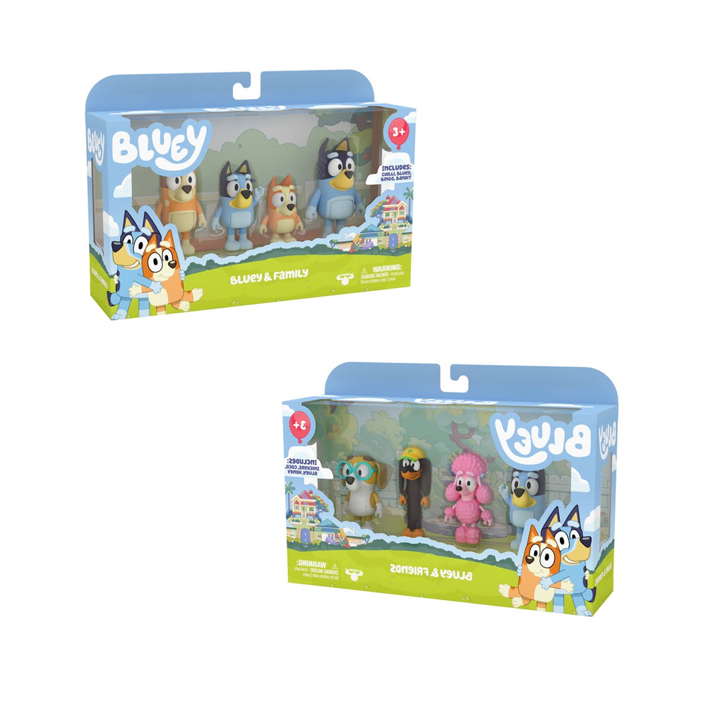 Bluey | Bluey Figurine 4 pack | Various