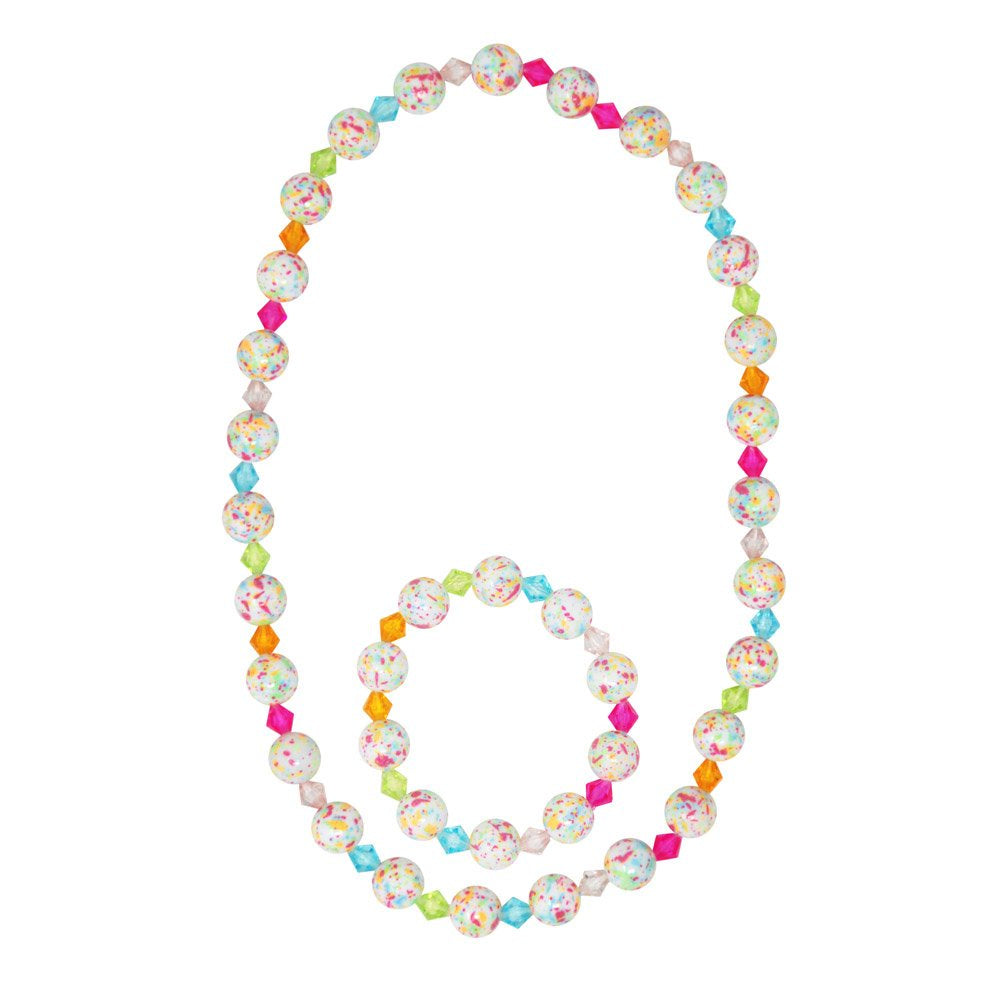 Pink Poppy | Rainbow Freckles Necklace | NBF436