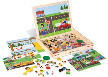 Melissa & Doug | Wooden Magnetic Matching Picture Game