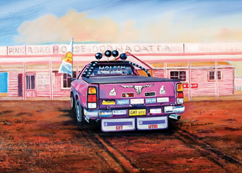 Blue Opal | 1000pc | Jenny Sanders | Pink Roadhouse | Tough Aussie Utes
