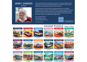 Blue Opal | 1000pc | Jenny Sanders | Pink Roadhouse | Tough Aussie Utes