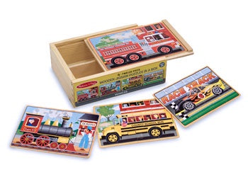 Melissa & Doug | Puzzles | Jigsaw In a Box - Vehicles