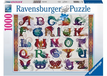 Ravensburger | 1000pc | 168149 Dragon Alphabet