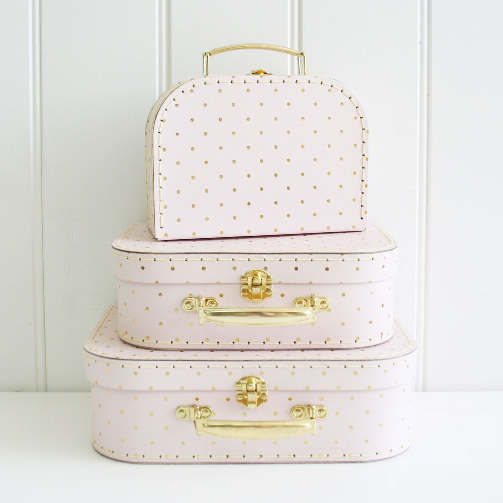 Alimrose | Pink & Gold Suitcases