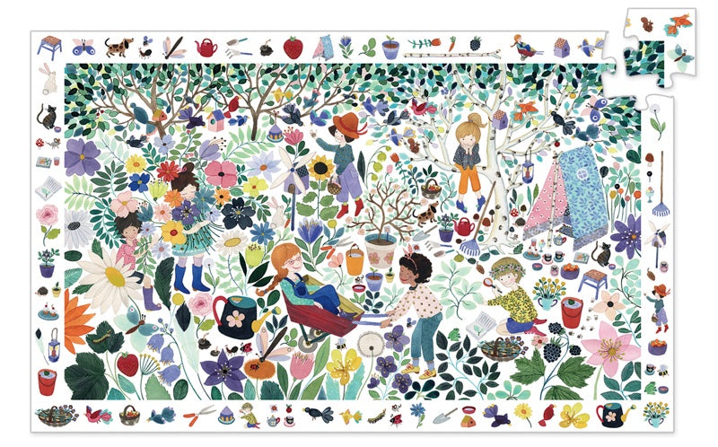 Djeco | 100pc | Flowers|  Observation Puzzle | DJ7507