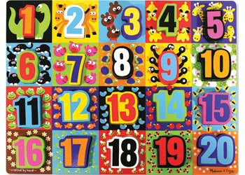 Melissa & Doug | Puzzles | Chunky Puzzle - Jumbo Numbers