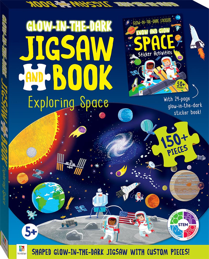 Glow in the dark Jigsaw and Book | Space