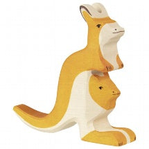 Holztiger | Kangaroo with young | 80193