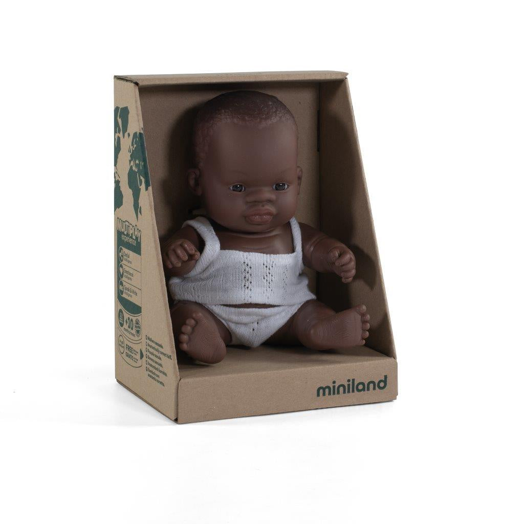 Miniland | 21cm | African | Boy | Boxed
