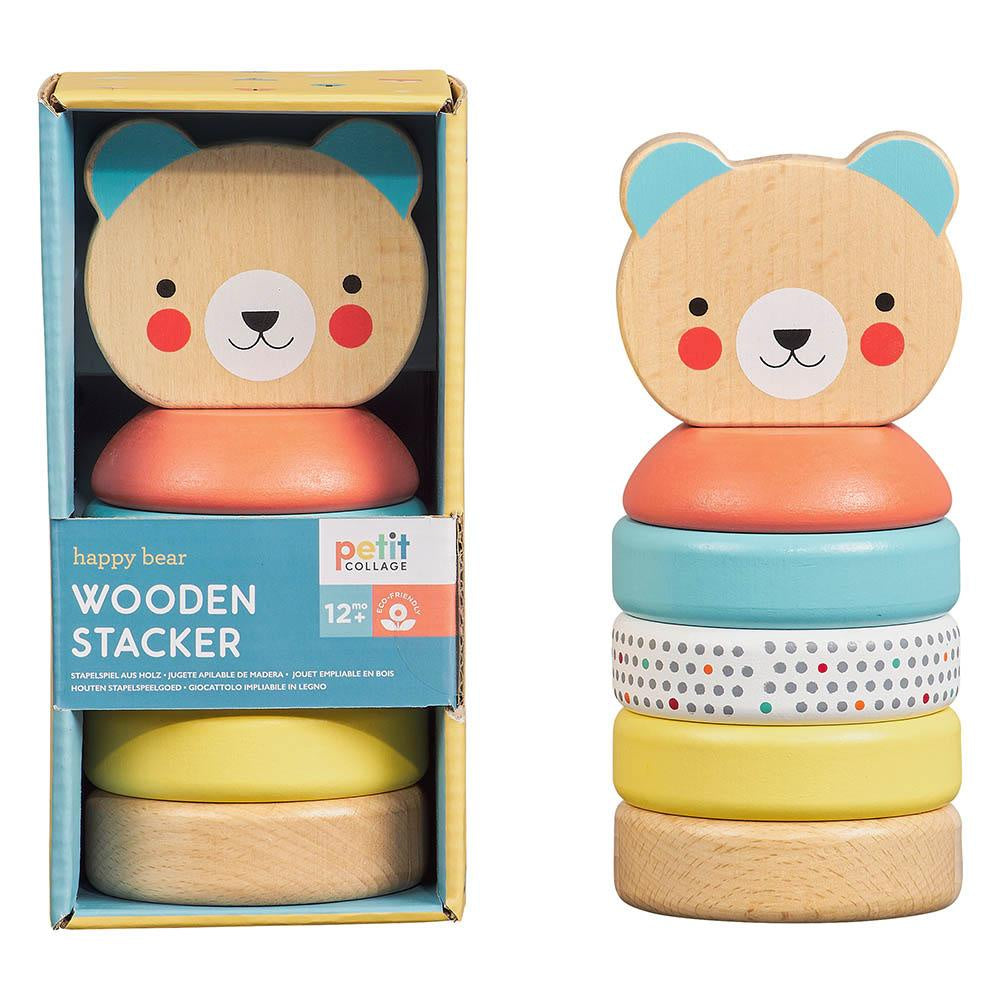 Petit Collage | Wooden Bear Stacker