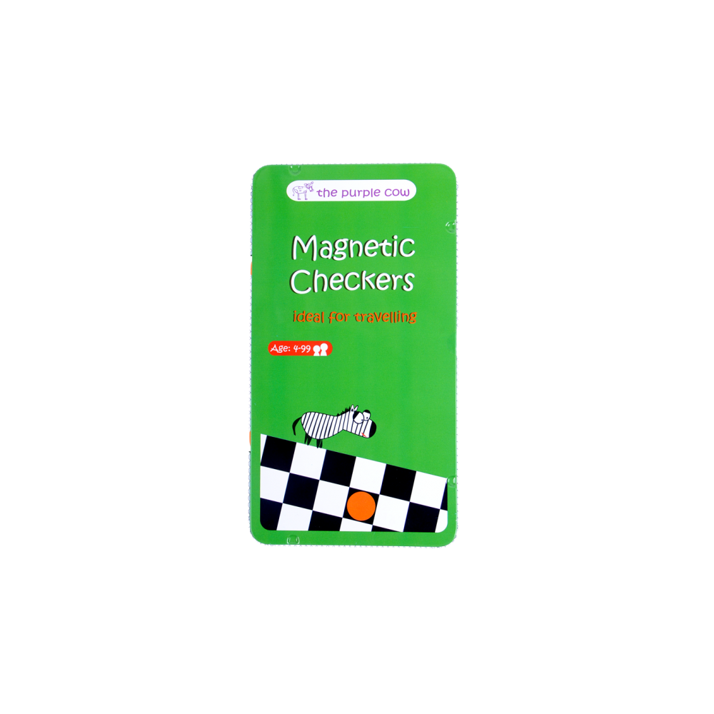 The Purple Cow | Magnetic Travel Game | Checkers