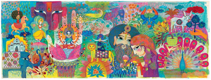 Djeco | 1000pc | Magic India | Puzzle | DJ7649