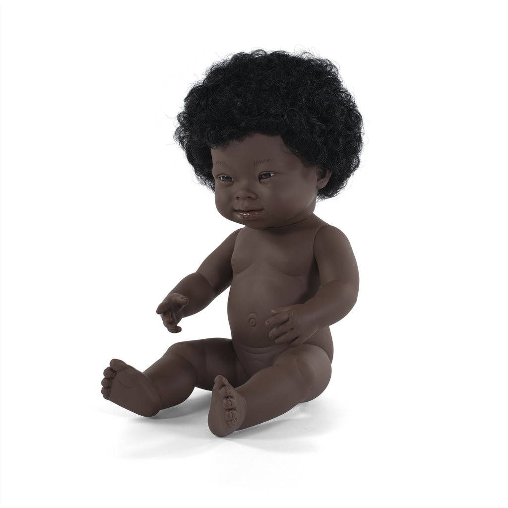 Miniland | 38cm | African | Down Syndrome | Girl | Polybag