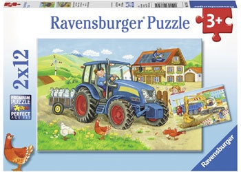 Ravensburger | 2x12pc | 076161 Hard at work