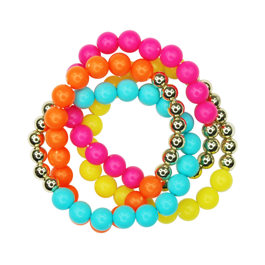 Pink Poppy | Calypso Bracelets - Set of 4